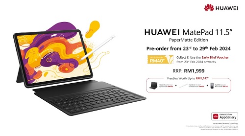 HUAWEI UNVEILS THE MATEPAD 11.5 PAPERMATTE EDITION: TAILORED FOR A COMFORTABLE VIEWING EXPERIENCE